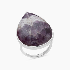Amethyst Lace Silver Rings