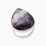 Amethyst Lace Silver Rings