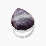 Amethyst Lace Silver Rings