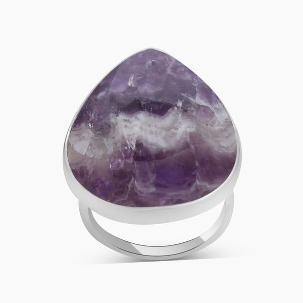 Amethyst Lace Silver Rings