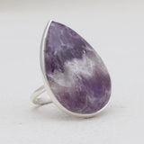 Amethyst Lace Silver Rings