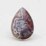 Crazy Lace Agate Silver Rings