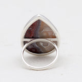 Crazy Lace Agate Silver Rings