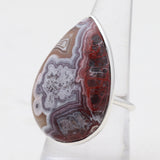 Crazy Lace Agate Silver Rings