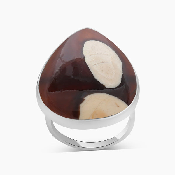 Peanut Wood Jasper Silver Rings
