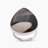 Peanut Wood Jasper Silver Rings