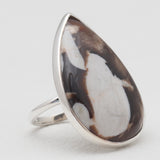 Peanut Wood Jasper Silver Rings