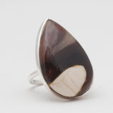 Peanut Wood Jasper Silver Rings