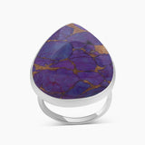 Amethyst Lace Silver Rings