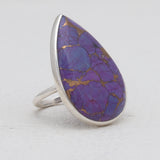 Amethyst Lace Silver Rings
