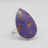 Amethyst Lace Silver Rings