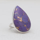 Amethyst Lace Silver Rings