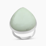Lemon Chrysoprase Silver Rings