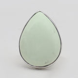Lemon Chrysoprase Silver Rings