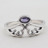 Natural Tanzanite Silver Ring