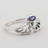 Natural Tanzanite Silver Ring