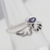 Natural Tanzanite Silver Ring