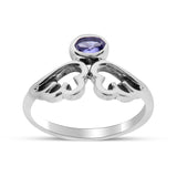 Natural Tanzanite Silver Ring