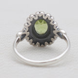 Peridot Silver Rings