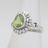 Peridot Silver Rings