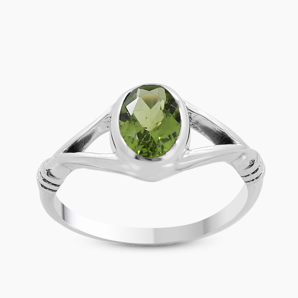 Natural Garnet Sterling Silver Rings