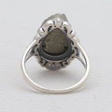 925 Sterling Silver Pyrite Druzy Rings