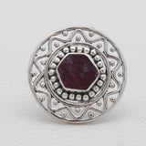 925 Sterling Silver Ruby Rings