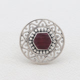 Ruby Silver Ring