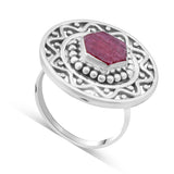 Ruby Silver Ring