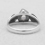 Natural Herkimer Quartz Silver Rings