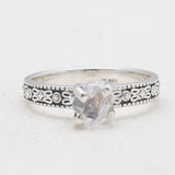 925 Sterling Silver Herkimer Quartz Rings