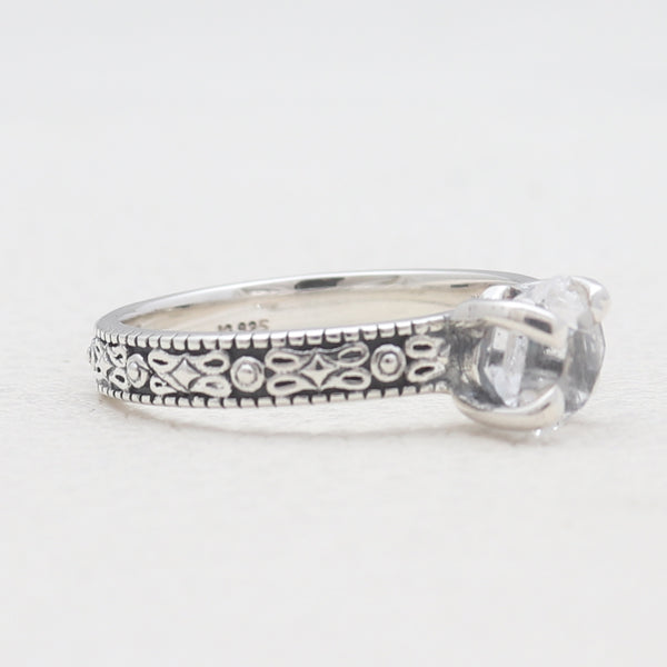 925 Sterling Silver Herkimer Quartz Rings