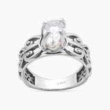 925 Sterling Silver Herkimer Quartz Rings