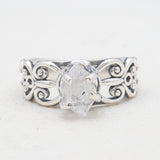 925 Sterling Silver Herkimer Quartz Rings