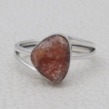 Sun Stone Silver Rings