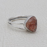 925 Silver Sun Stone Rings