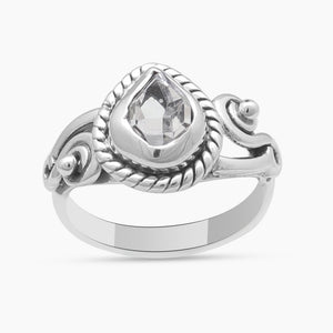 925 Sterling Silver Herkimer Quartz Rings