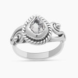 925 Sterling Silver Herkimer Quartz Rings