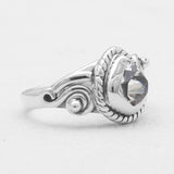 925 Sterling Silver Herkimer Quartz Rings
