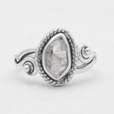 925 Sterling Silver Herkimer Quartz Rings
