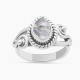 925 Sterling Silver Herkimer Quartz Rings
