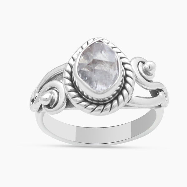 925 Sterling Silver Herkimer Quartz Rings