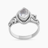 925 Sterling Silver Herkimer Quartz Rings