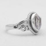 925 Sterling Silver Herkimer Quartz Rings