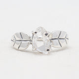 925 Sterling Silver Herkimer Quartz Rings