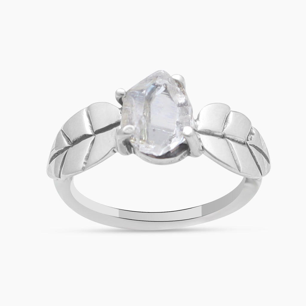 925 Sterling Silver Herkimer Quartz Rings