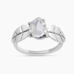 925 Sterling Silver Herkimer Quartz Rings