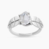 925 Sterling Silver Herkimer Quartz Rings