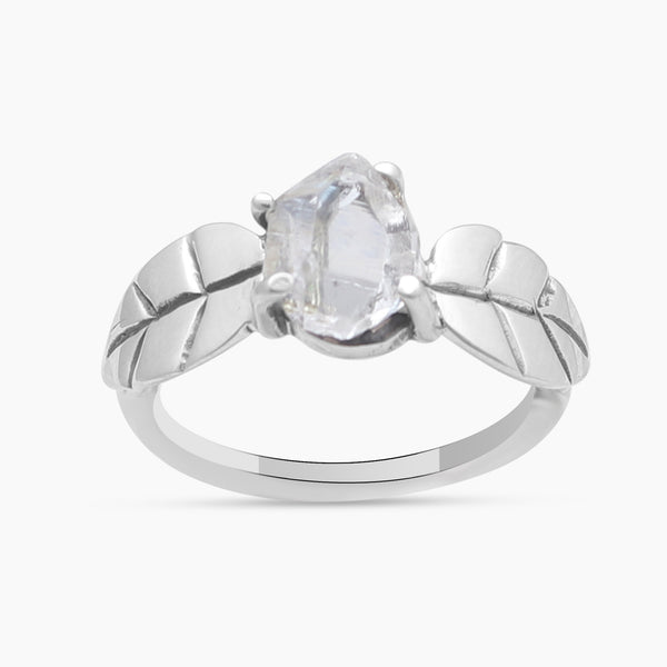 925 Sterling Silver Herkimer Quartz Rings