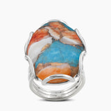 Turquoise Spiny Oyster 925 Sterling Silver Rings